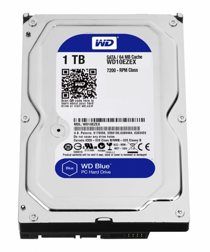 [WD10EZEX] Disco Duro Interno Western Digital WD Caviar Blue 3.5'', 1TB, SATA III, 6 Gbit/s, 7200RPM, 64MB Cache