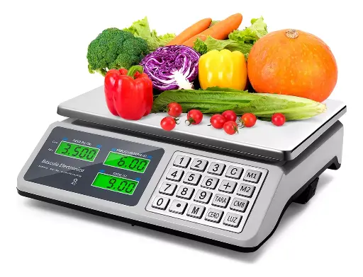 Báscula Digital Comercial hasta 40 Kg 30.7cm*22.5cm